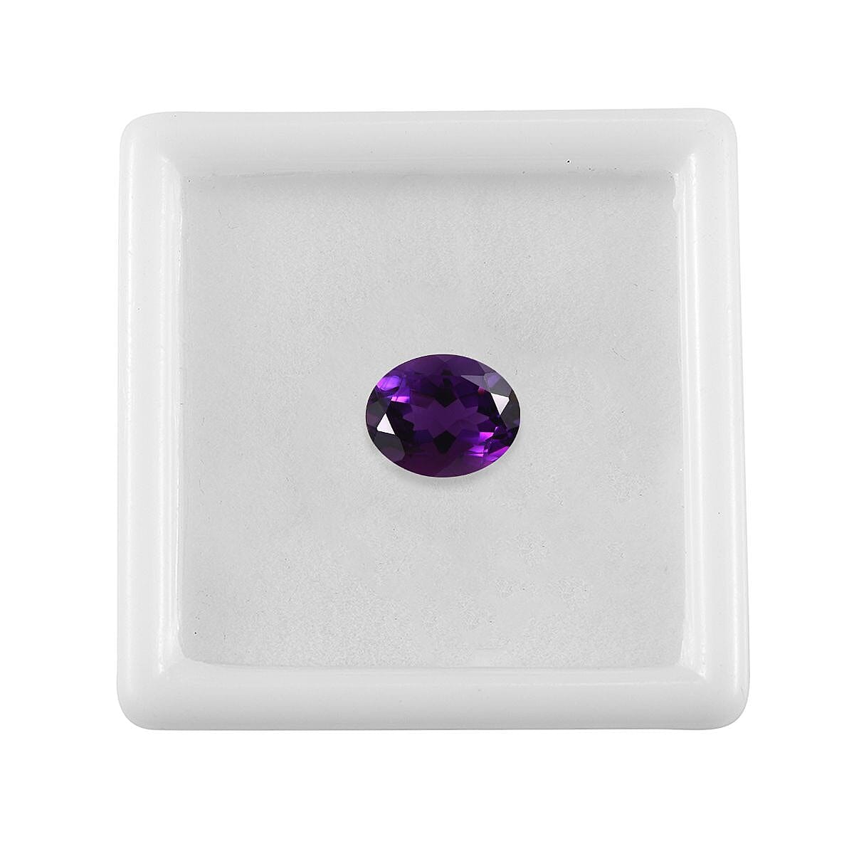 African Amethyst Loose Gemstone in Oval Cut (10x8 mm) 7733615 3