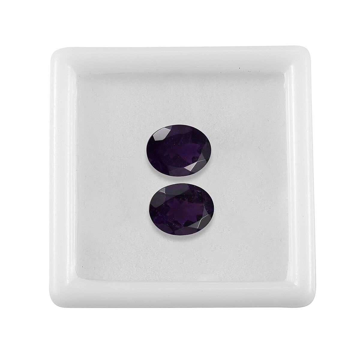 Set of 2 African Amethyst Loose Gemstones in Oval Shape (10x8mm) 7933311 4