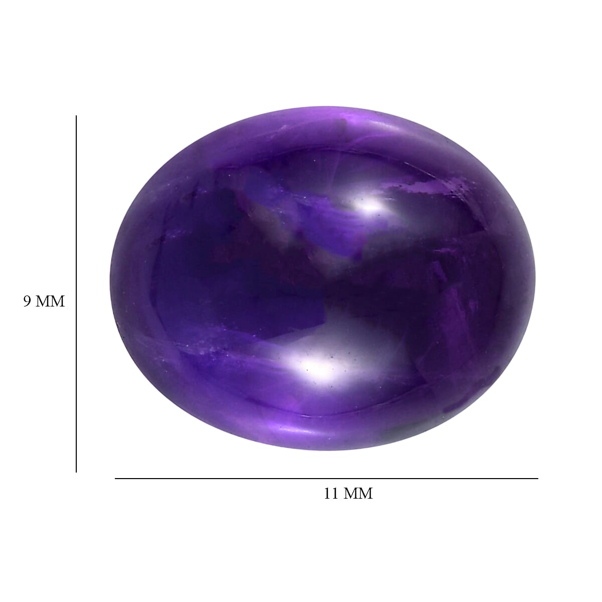 3.43 Ct. African Amethyst Loose Gemstone in Oval Shape 8063590 4
