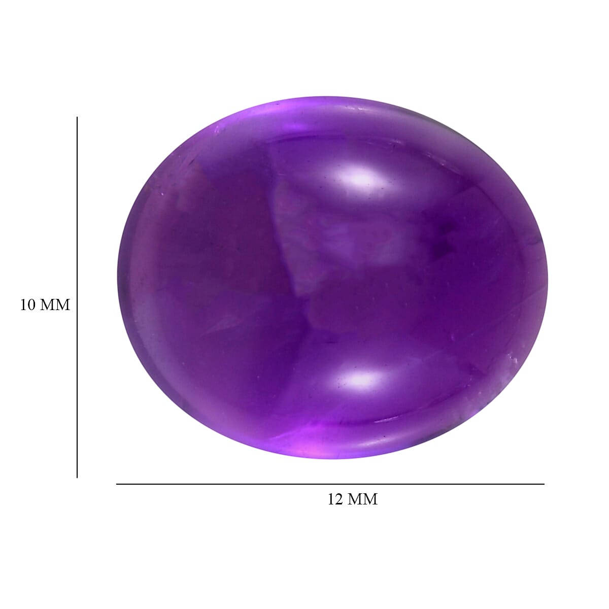 4.46 Ct. African Amethyst Loose Gemstone in Oval Shape 8063591 4