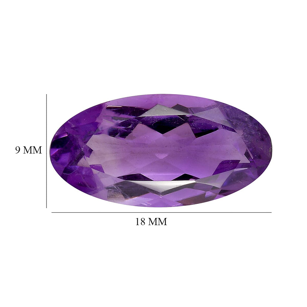 African Amethyst Oval Shape Gemstone 6.36 Ct.