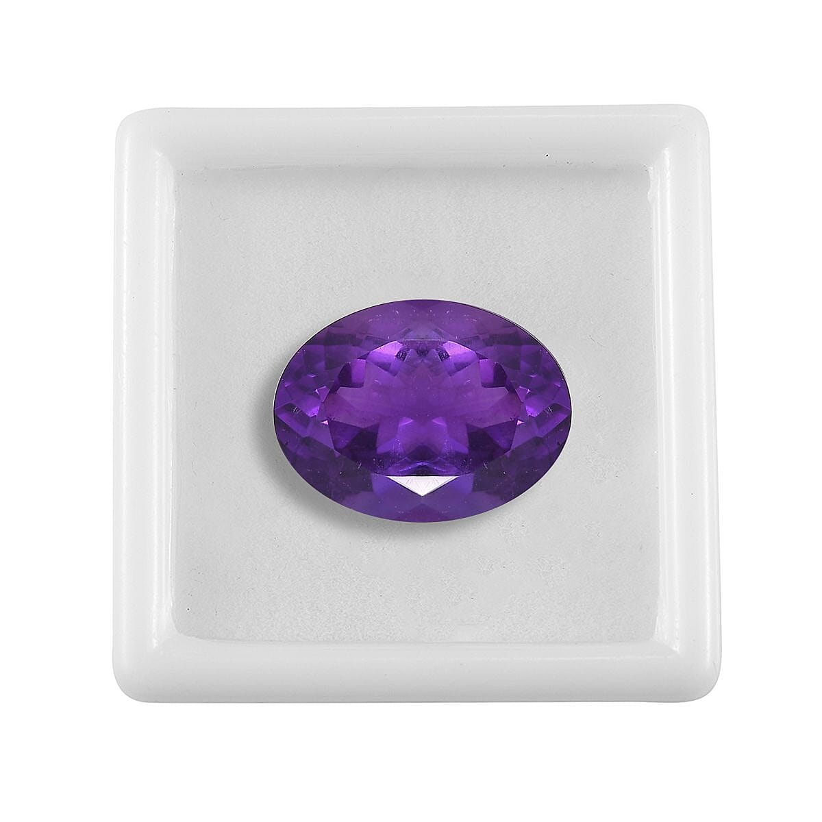 A African amethyst Loose Gemstone in Oval Shape (20x15mm) 15.87 ct. 8025478 3