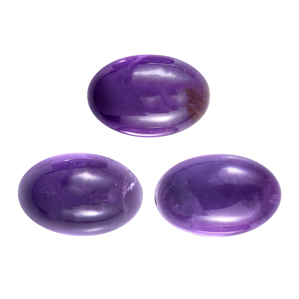 Set of 3 African Amethyst Loose Gemstones in Oval Shape  1.16 Ct. 8063597 0