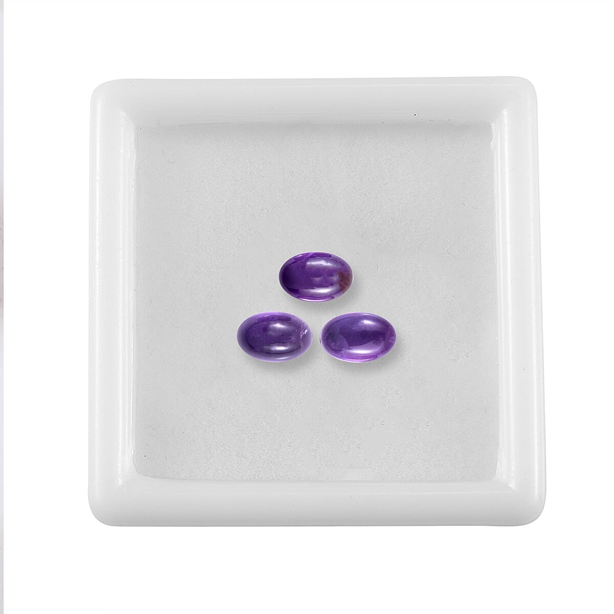 Set of 3 African Amethyst Loose Gemstones in Oval Shape  1.16 Ct. 8063597 3