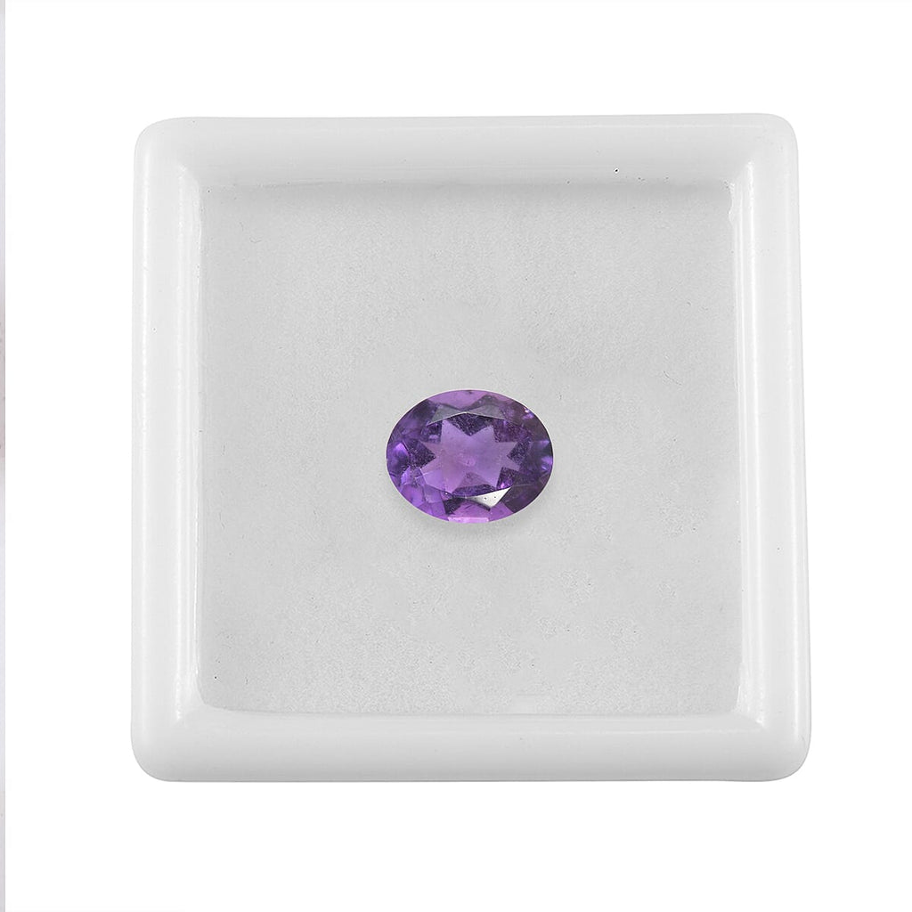 African Amethyst Oval Cut Cut 10X8 mm Gemstone, 2.54 Ct