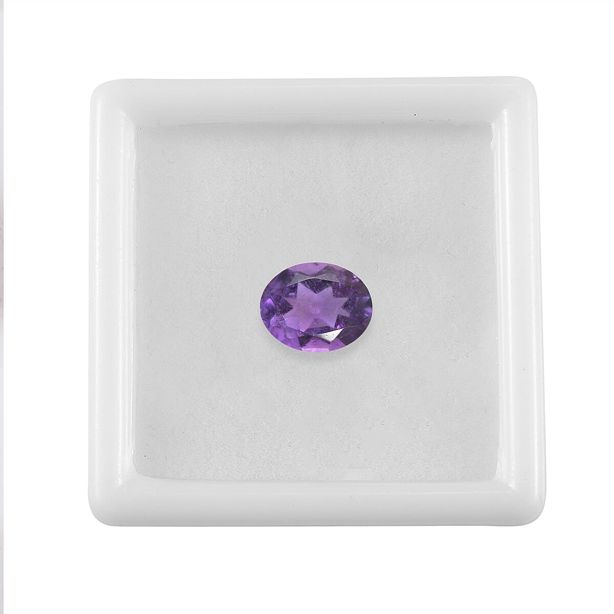 African Amethyst Oval Cut Cut 10X8 mm Gemstone, 2.54 Ct 8498162 2