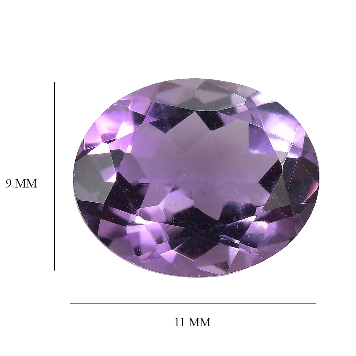 African Amethyst Oval Cut Cut 11X9 mm Gemstone, 3.32 Ct V32517737 5
