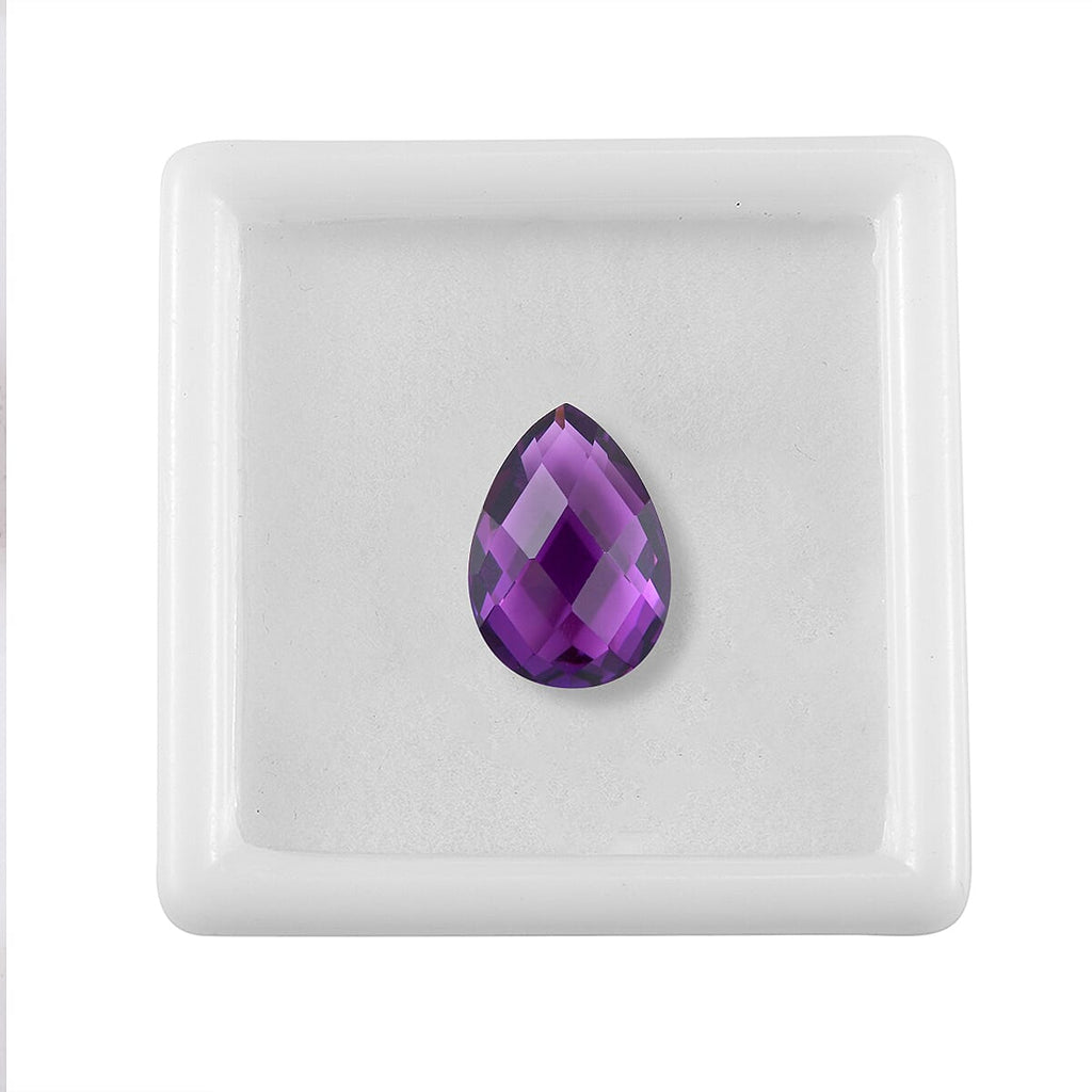 African Amethyst Pear Shape Gemstone 5.63 Ct.