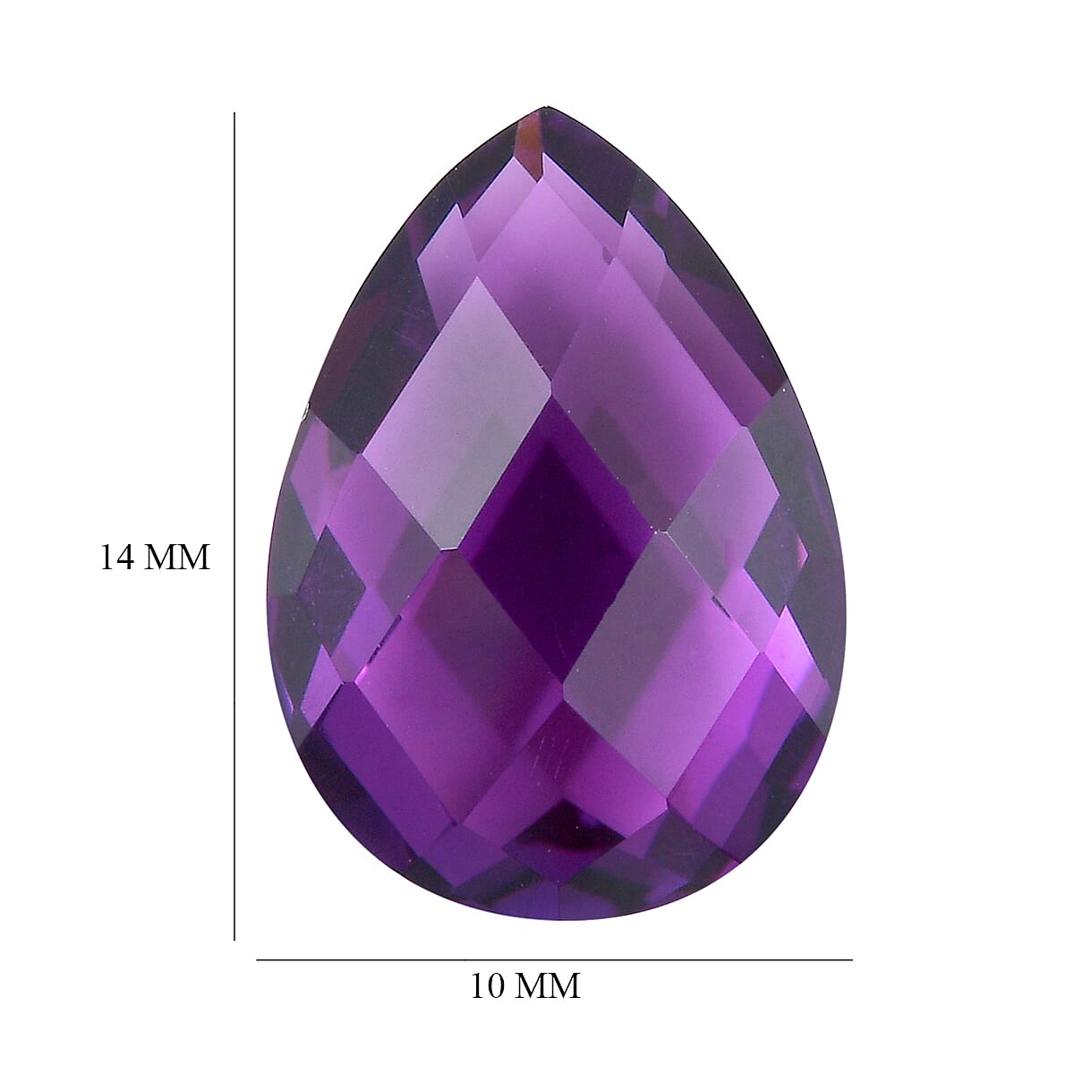 5.63 Ct. African Amethyst Loose Gemstone in Pear Shape 8063601 4