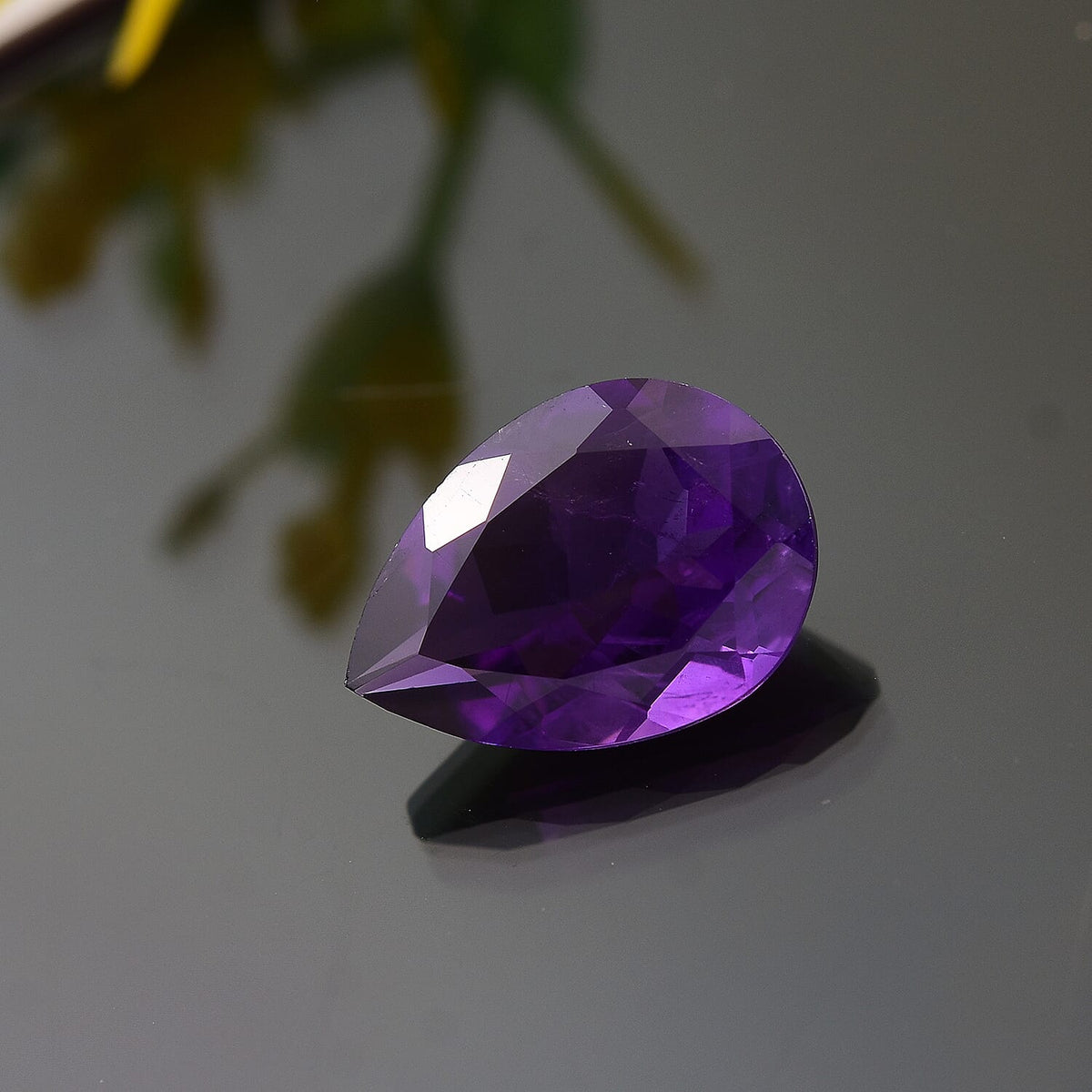 4.44 Ct. African Amethyst Loose Gemstone in Pear Shape 8063603 1