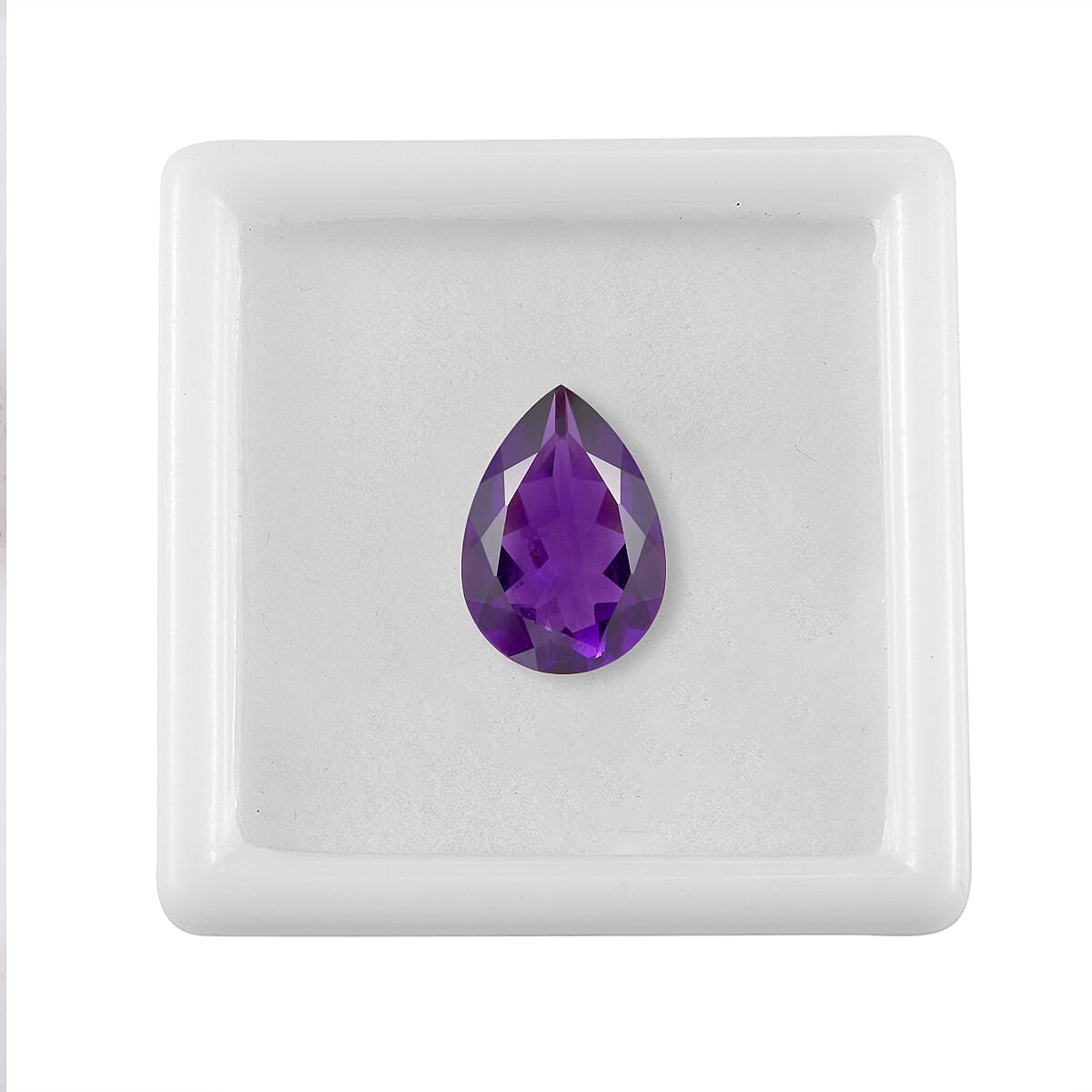 4.44 Ct. African Amethyst Loose Gemstone in Pear Shape 8063603 3