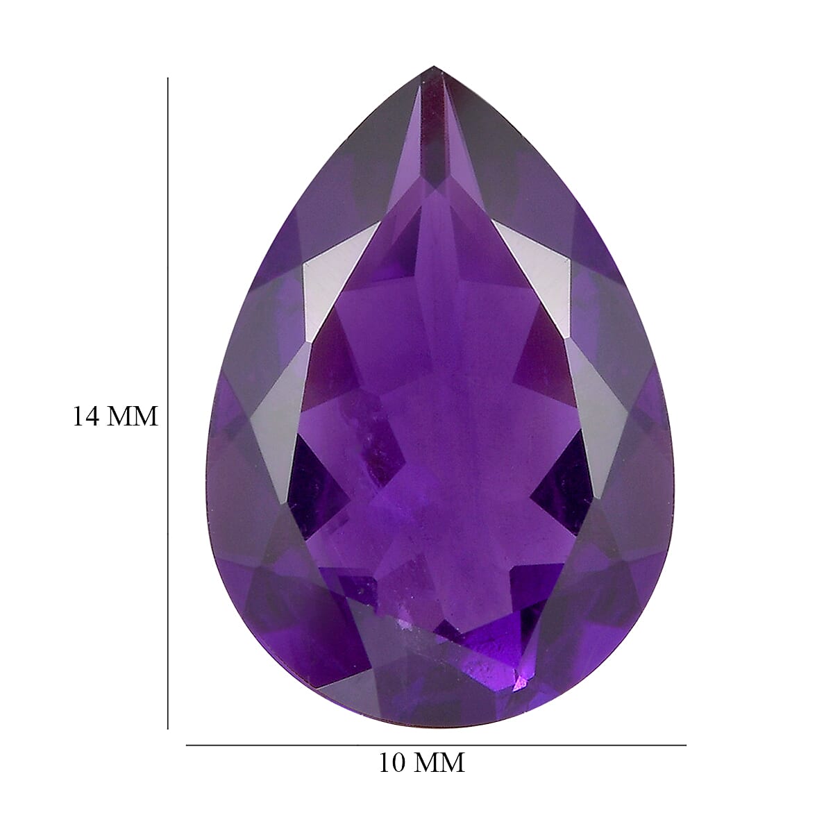 4.44 Ct. African Amethyst Loose Gemstone in Pear Shape 8063603 4