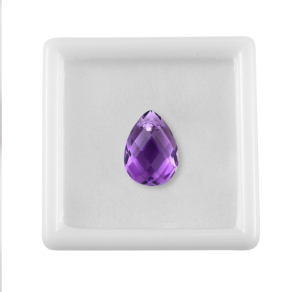 4.16 Ct. African Amethyst Loose Gemstone in Pear Shape 8063604 3
