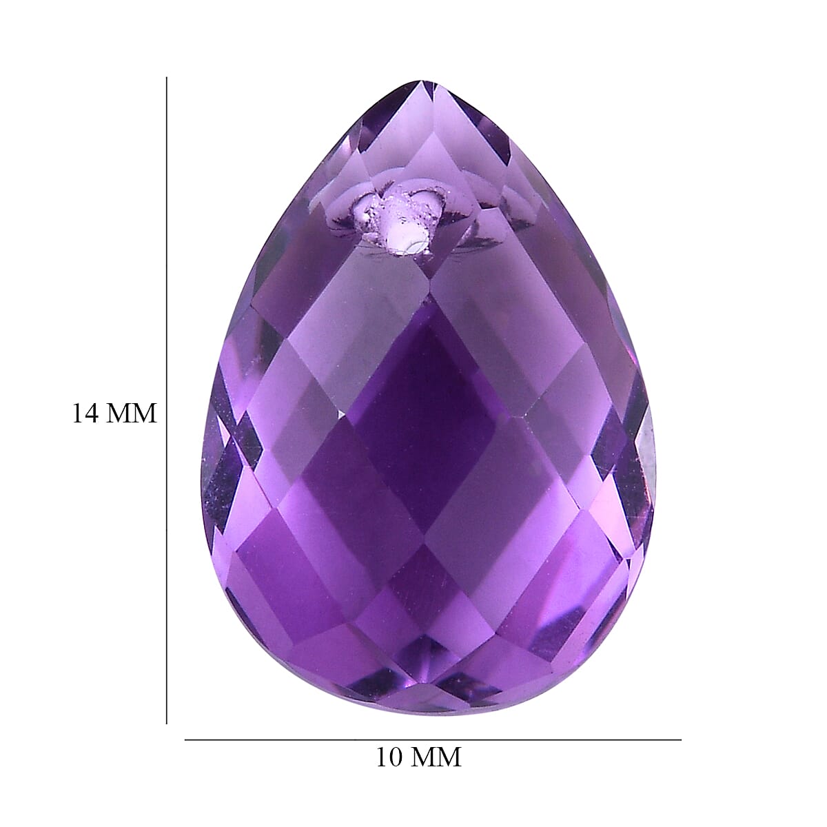 4.16 Ct. African Amethyst Loose Gemstone in Pear Shape 8063604 4