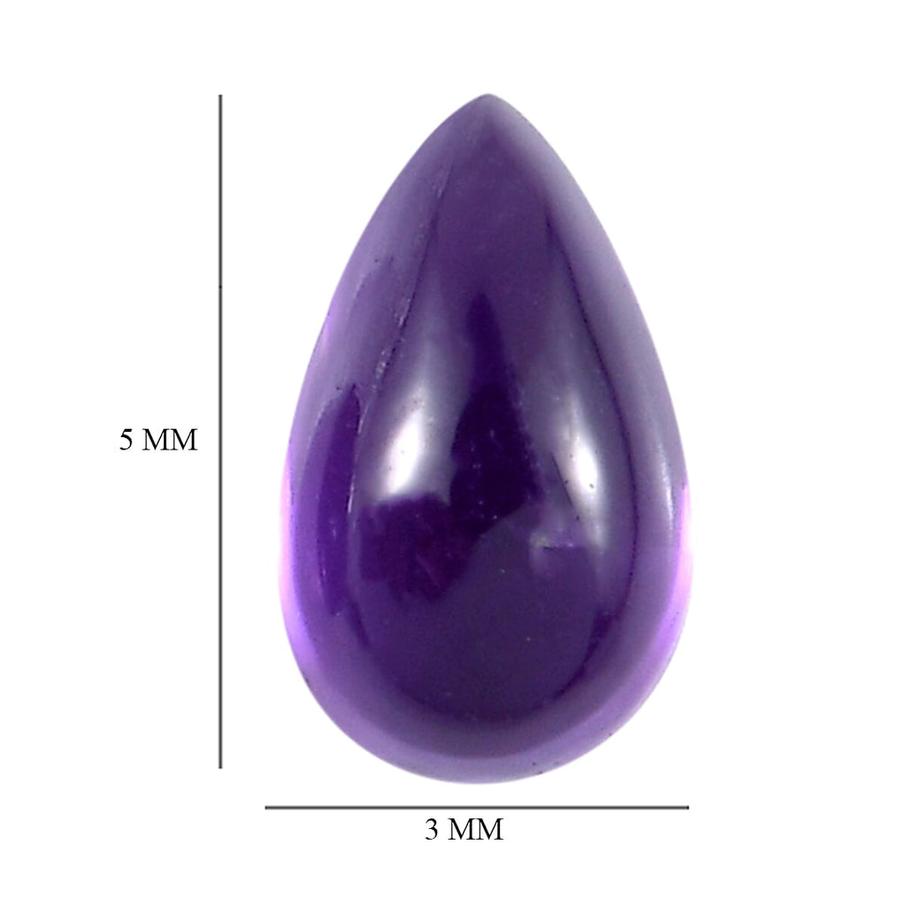 African Amethyst Pear Shape Gemstone 0.66 Ct.