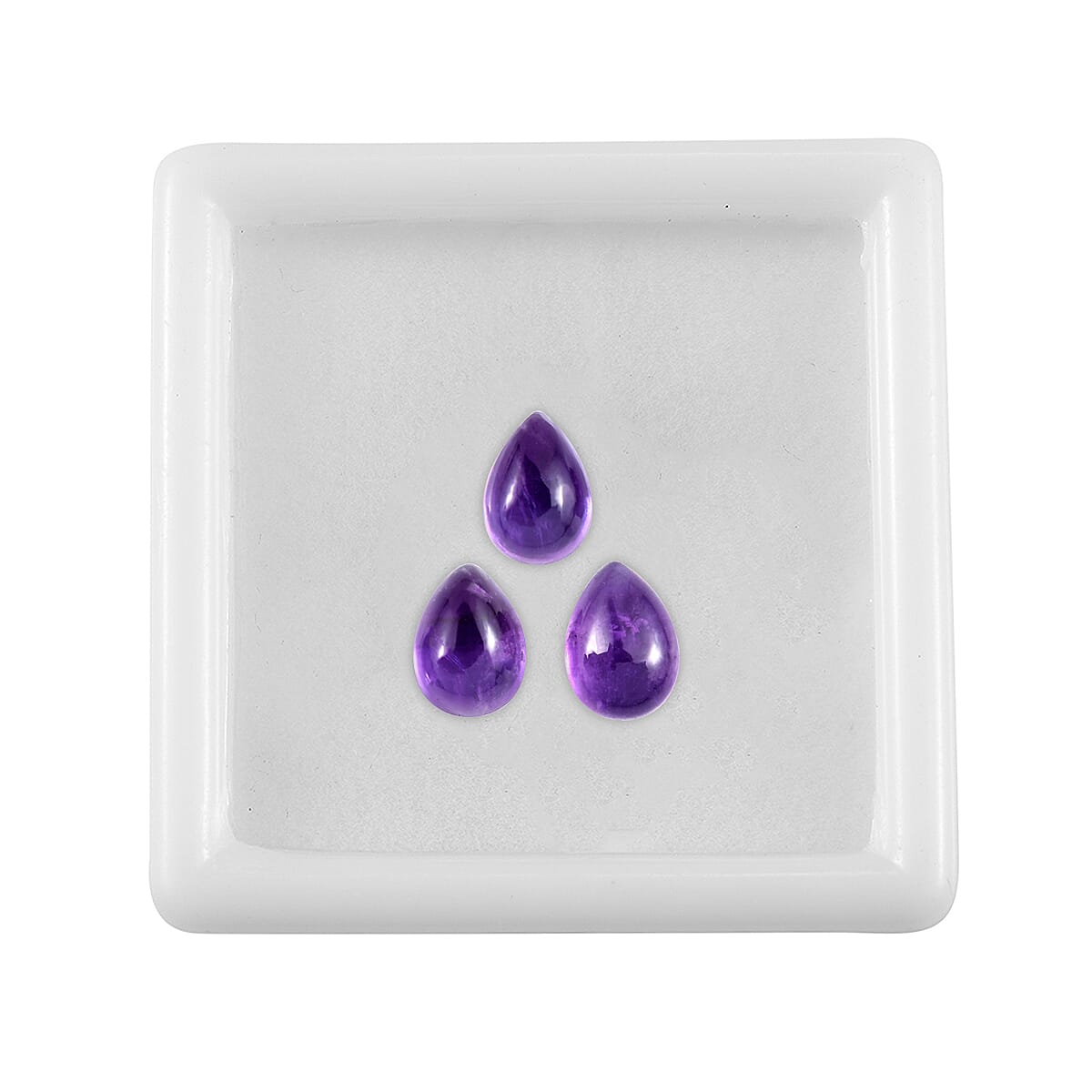 Set of 3 African Amethyst Loose Gemstones in Pear Shape 2.19 Ct. 8063607 3