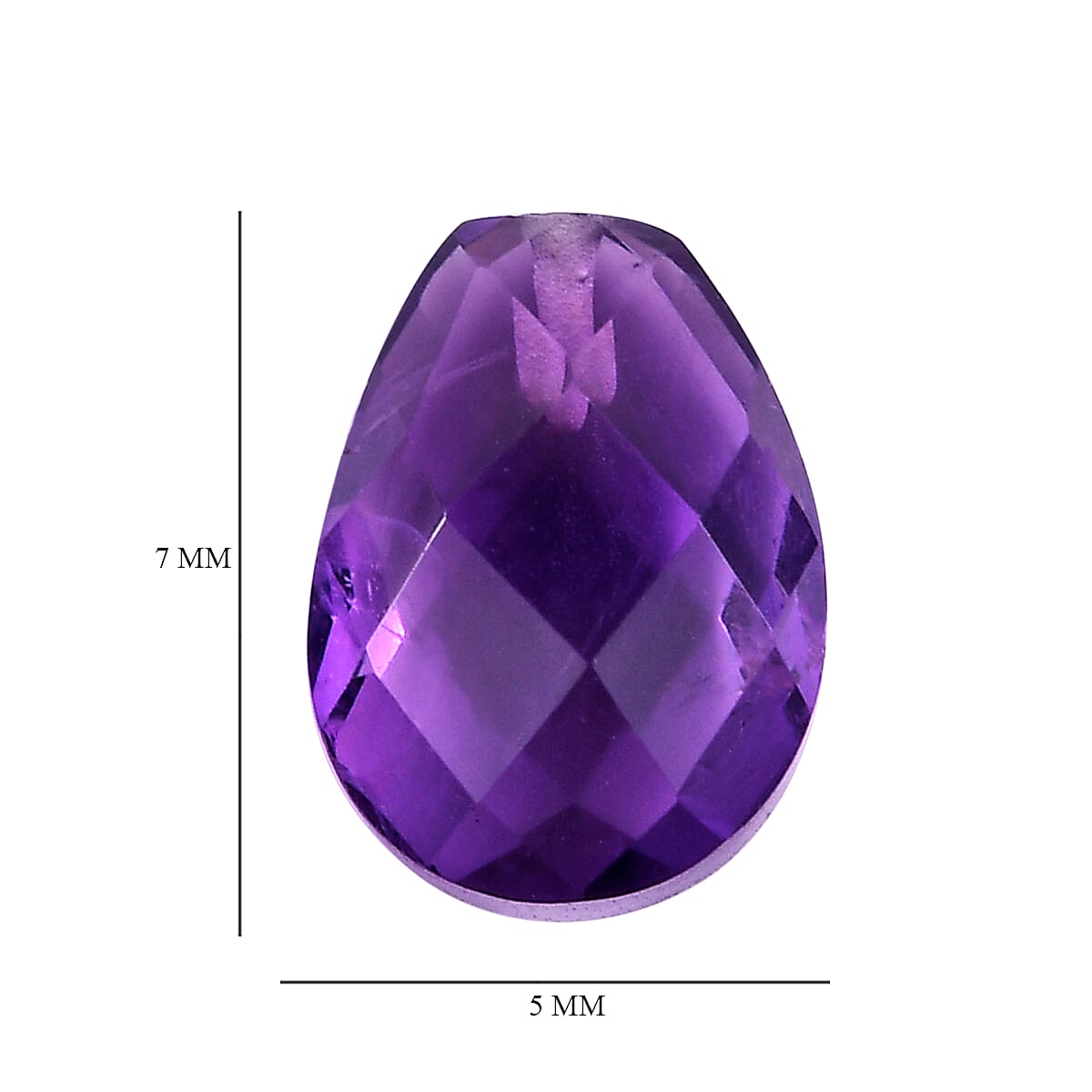 Set of 2 African Amethyst Loose Gemstones in Pear Shape 1.4 Ct. 8063608 4
