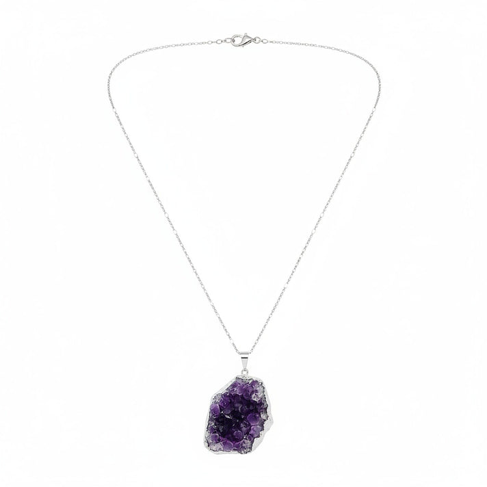 African Amethyst Pendant in Silver Plated 15.00 Ct. 8282026 1