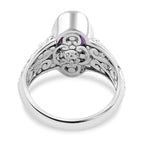 African Amethyst  Ring  Sterling Silver 7.20 ct,  Silver Wt. 8 Gms  7.200  Ct.