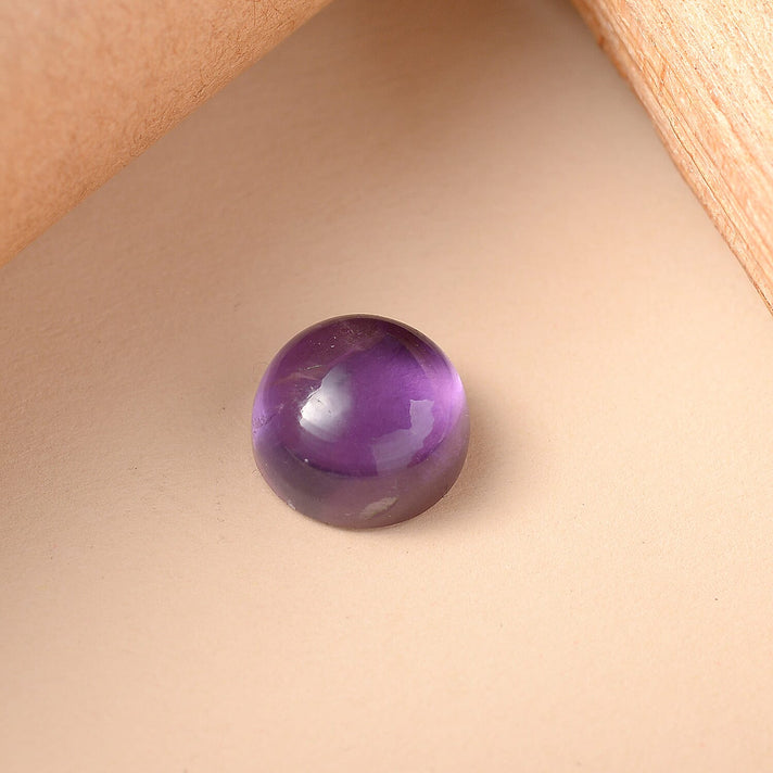 African Amethyst Round 10 mm Gemstone, 4.51 Ct 8505142 2