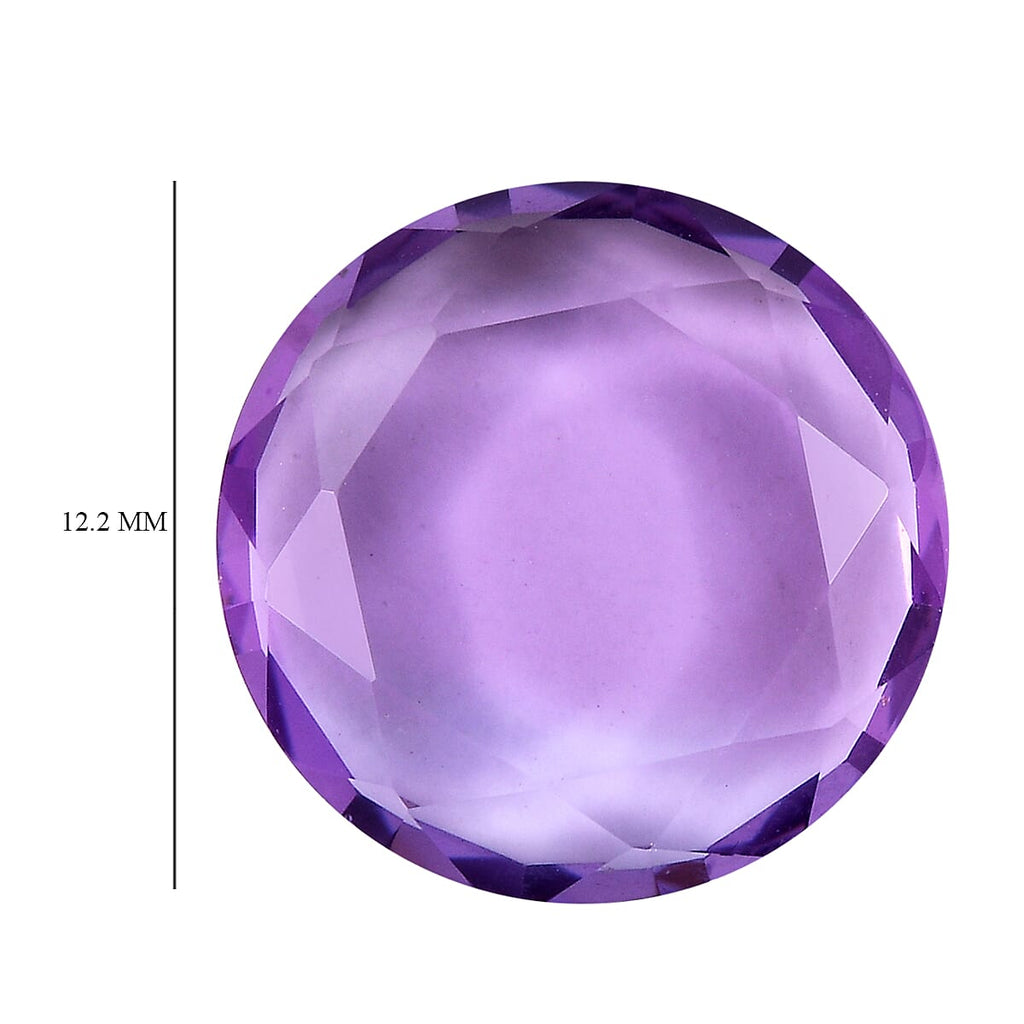 African Amethyst Round Shape Gemstone 3.35 Ct.