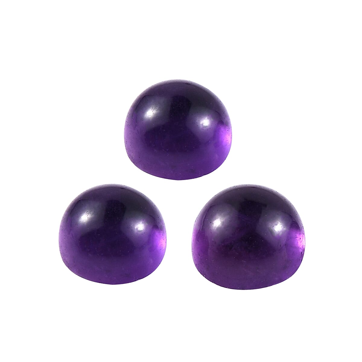 Set of 3 African Amethyst Loose Gemstones in Round Shape 0.99 Ct. 8063619 2