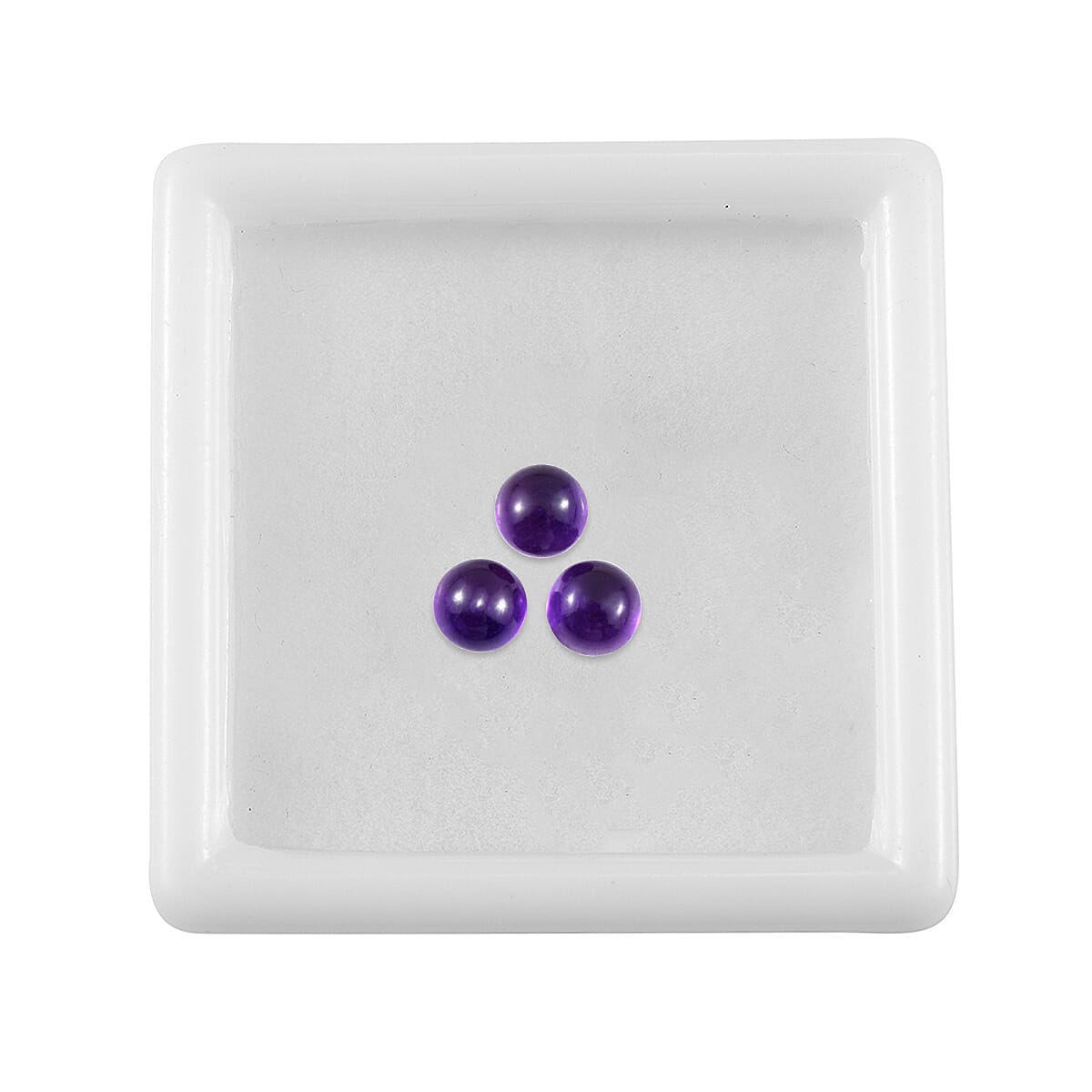 Set of 3 African Amethyst Loose Gemstones in Round Shape 0.99 Ct. 8063619 3