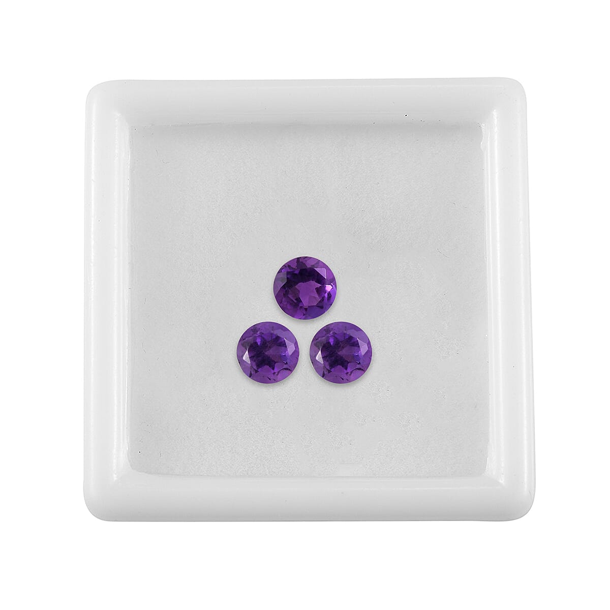 0.63 Ct. Set of 3 African Amethyst Loose Gemstones in Round Shape 8063617 3