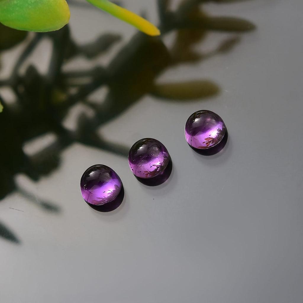 African Amethyst Round Shape Gemstone 0.84 Ct.