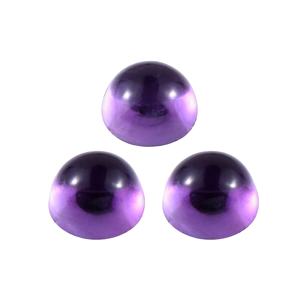 Set of 3 African Amethyst Loose Gemstones in Round Shape 0.84 Ct. 8063618 3