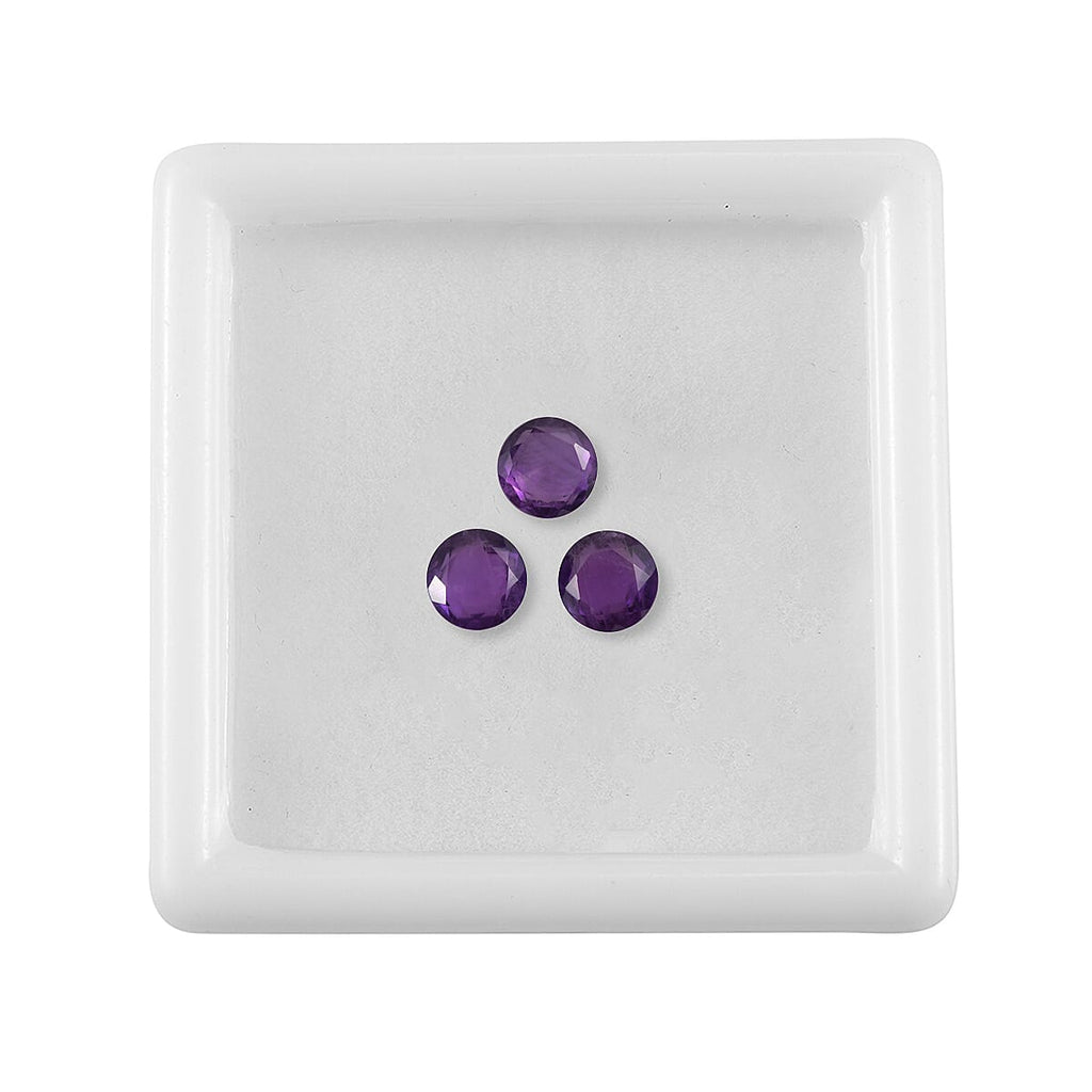 African Amethyst Round Shape Gemstone 1.5 Ct.