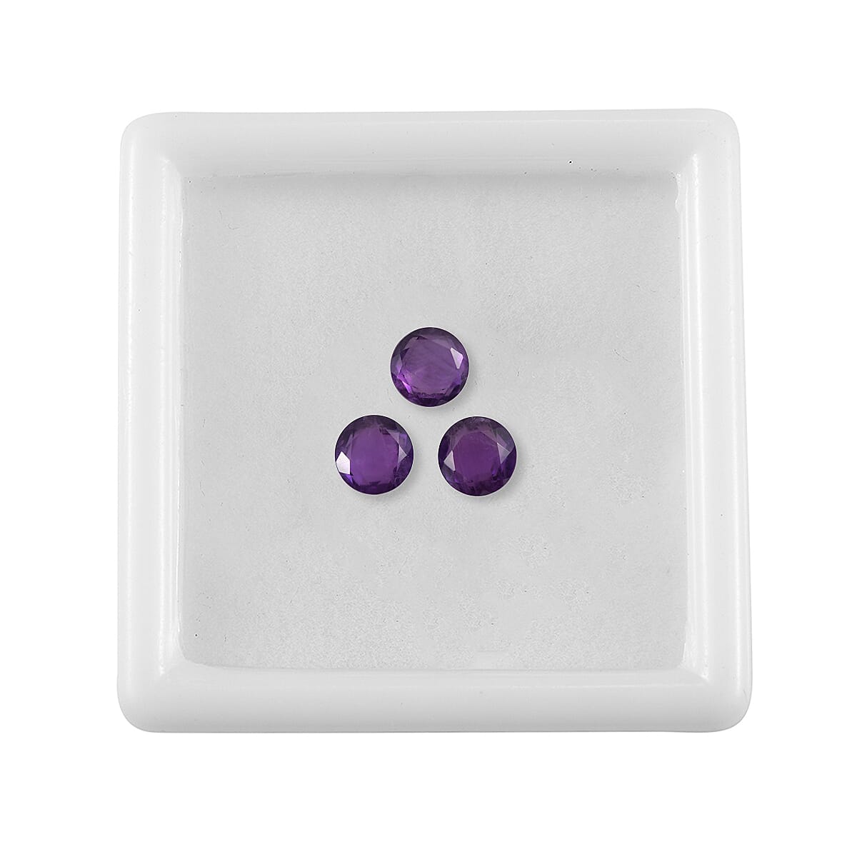 1.5 Ct. Set of 3 African Amethyst Loose Gemstones in Round Shape 8063620 4
