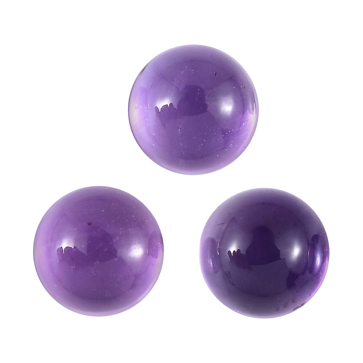 Set of 3 African Amethyst Loose Gemstones in Round Shape 1.46 Ct. 8063621 0