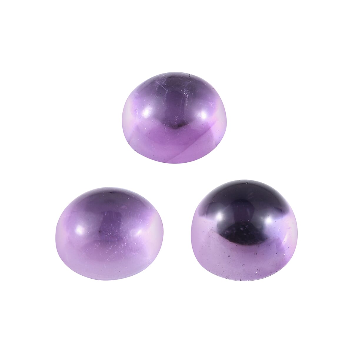 Set of 3 African Amethyst Loose Gemstones in Round Shape 1.46 Ct. 8063621 2