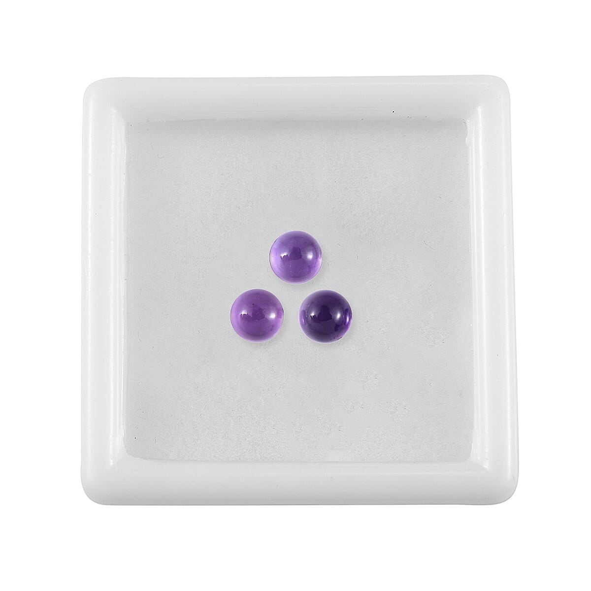 Set of 3 African Amethyst Loose Gemstones in Round Shape 1.46 Ct. 8063621 3