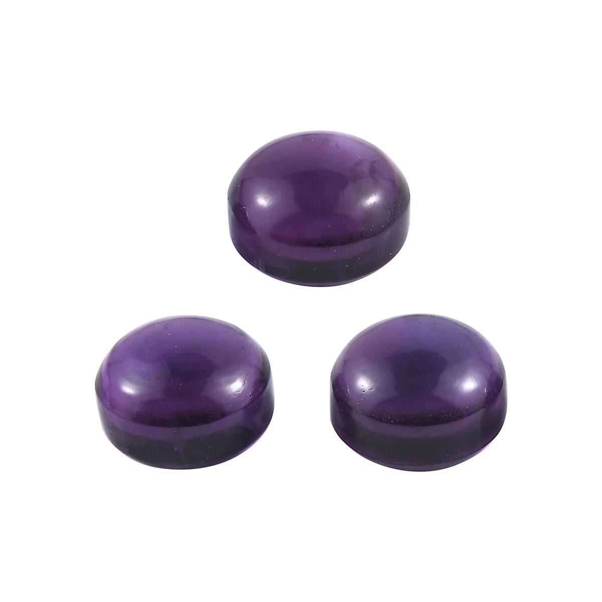 Set of 3 African Amethyst Loose Gemstones in Round Shape 1.72 Ct. 8063622 2
