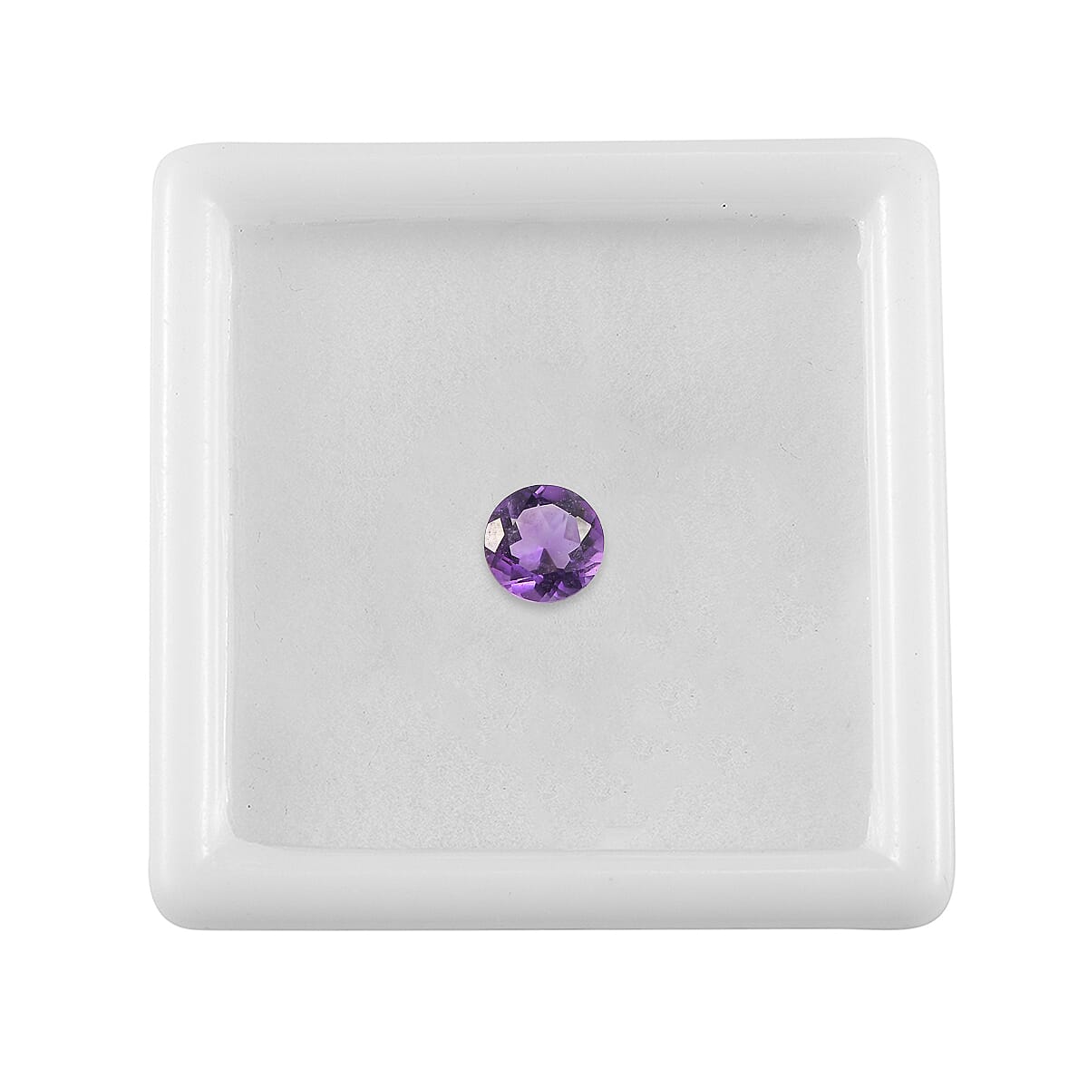 African Amethyst Round 6 mm Gemstone, 0.68 Ct V32489750 4
