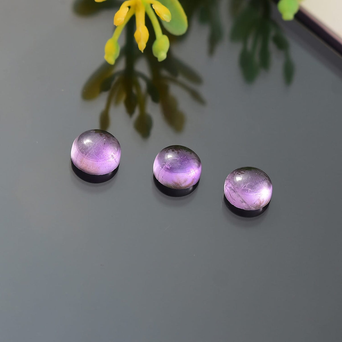 2.59 Ct. Set of 3 African Amethyst Loose Gemstones in Round Shape 8063623 1