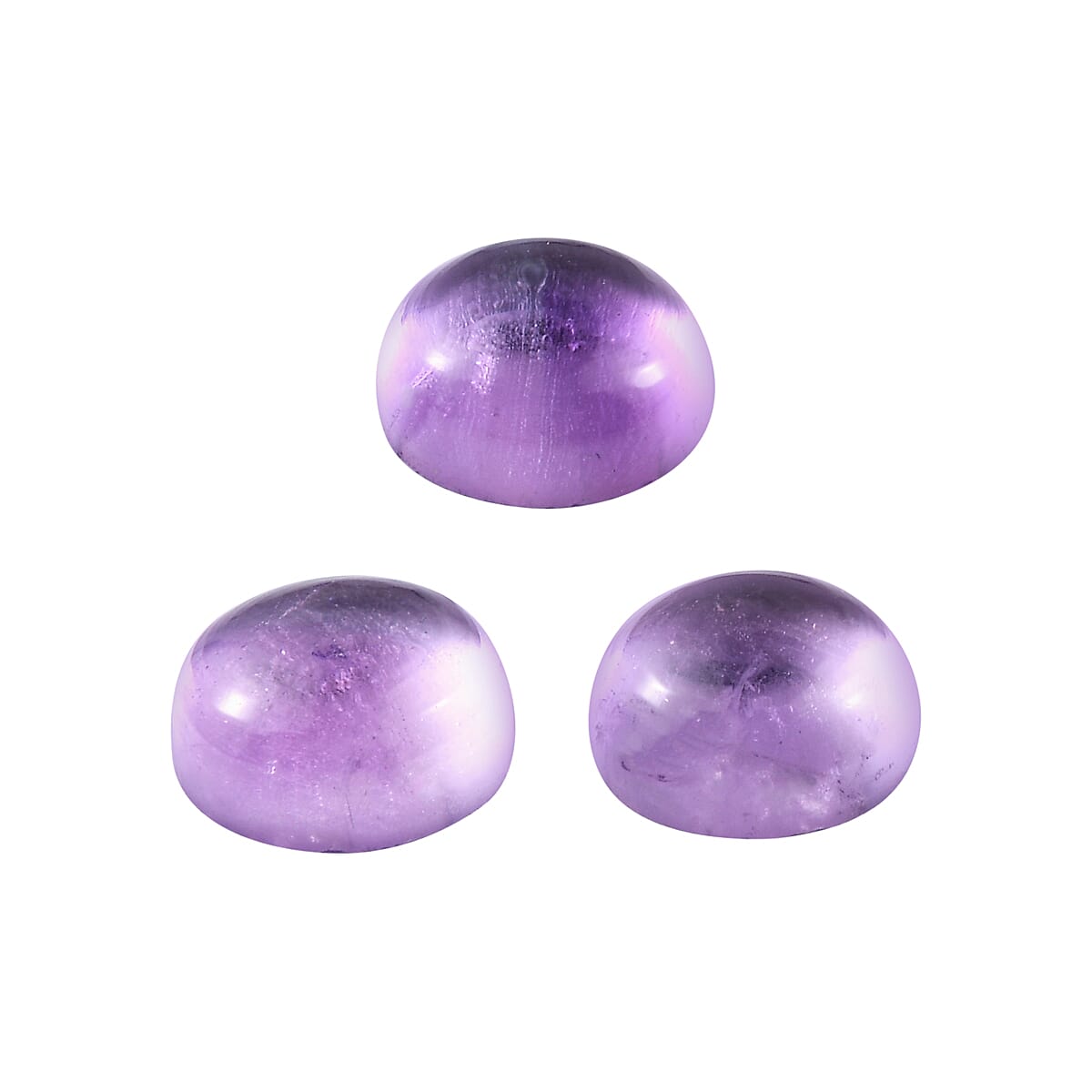 2.59 Ct. Set of 3 African Amethyst Loose Gemstones in Round Shape 8063623 2