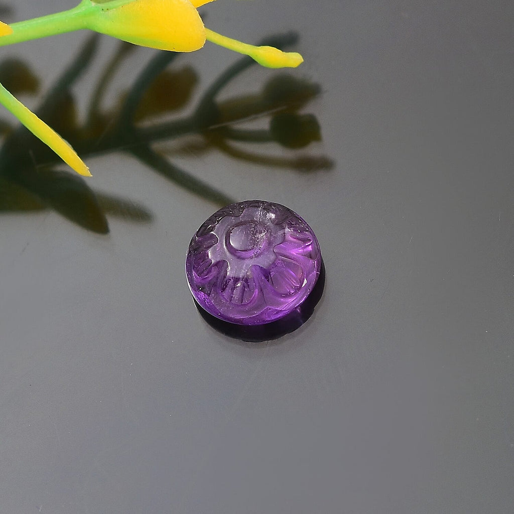 African Amethyst Round Shape Gemstone 1.44 Ct.