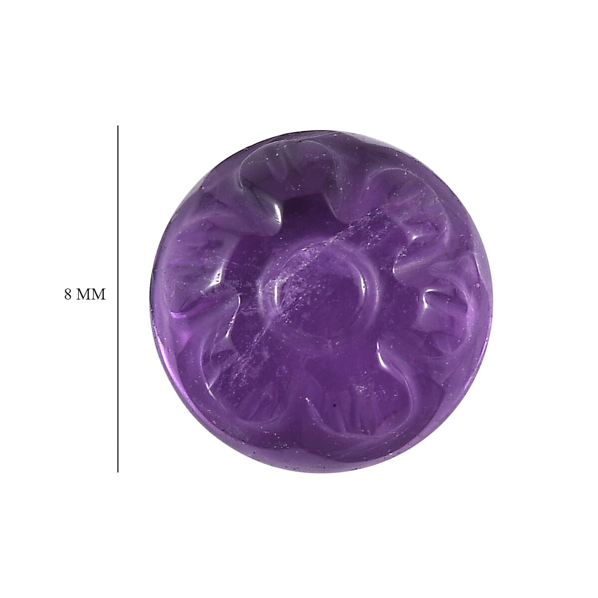 African Amethyst Loose Gemstone in Round Shape 1.44 Ct. 8063625 4