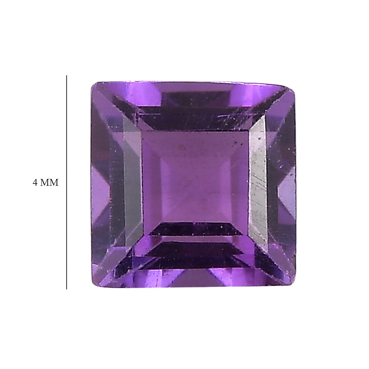 Set of 3 African Amethyst Loose Gemstones in Square Shape 0.91 Ct. 8063626 5