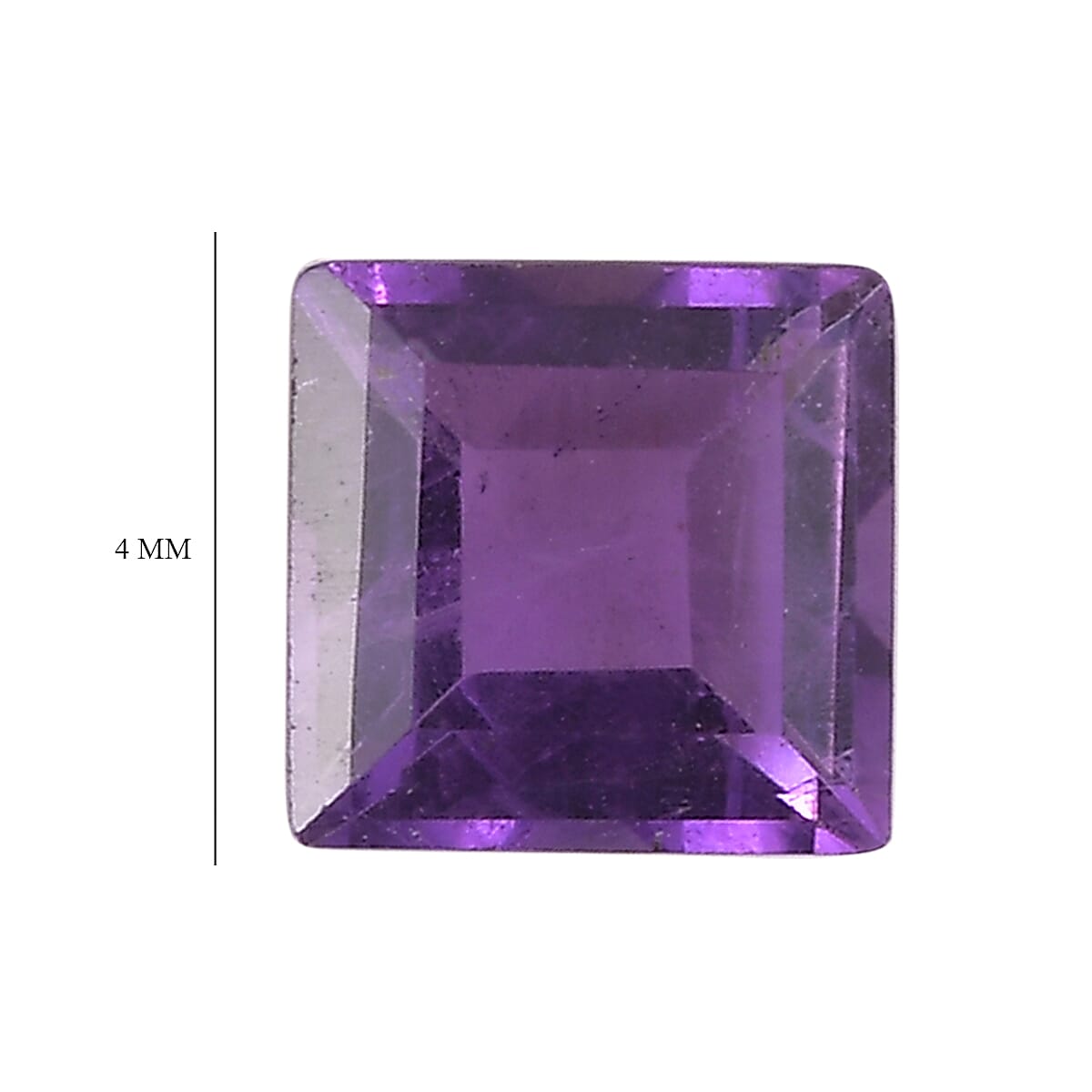 Set of 3 African Amethyst Loose Gemstones in Square Shape 0.81 Ct. 8063627 5