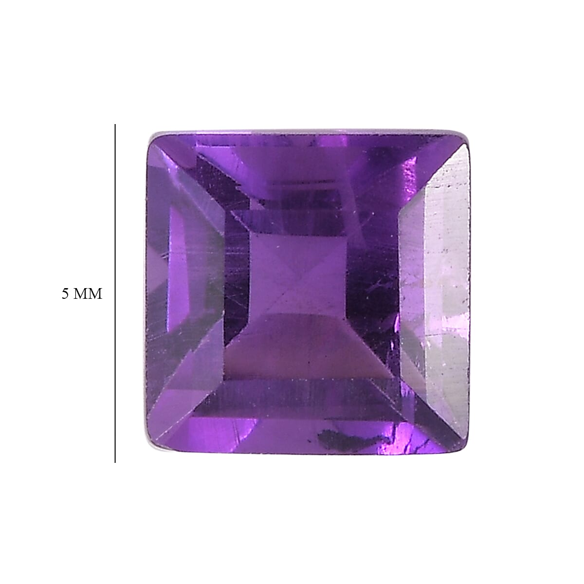 Set of 3 African Amethyst Loose Gemstones in Square Shape 1.86 Ct. 8063628 5