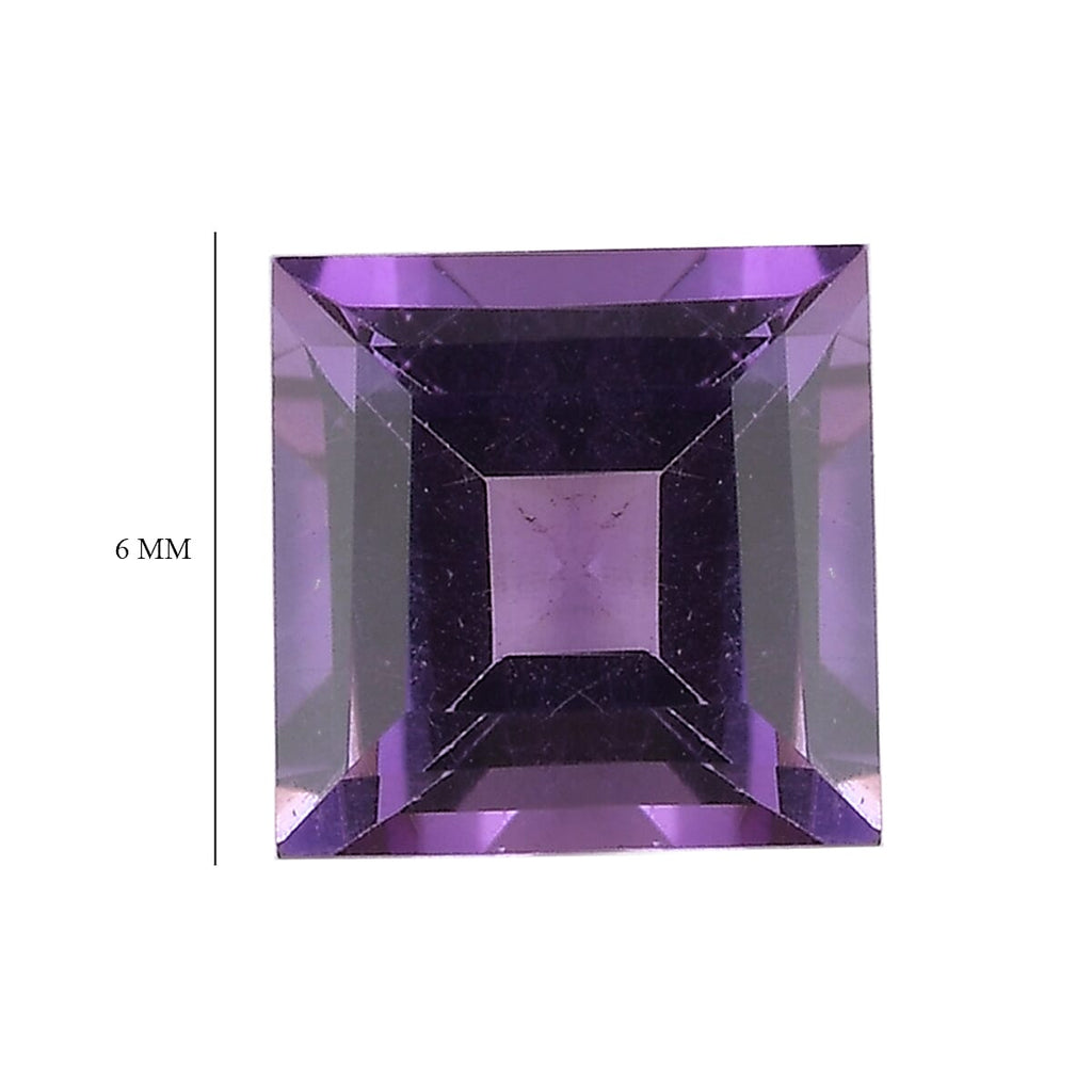 African Amethyst Square Gemstone 2.57 Ct.