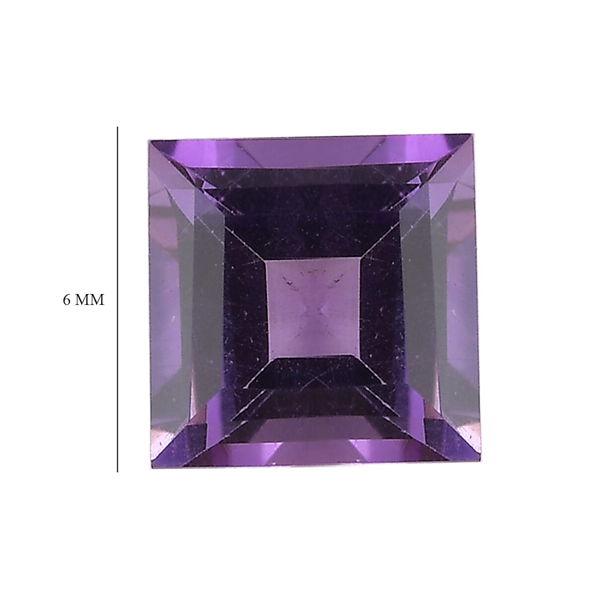 Set of 3 African Amethyst Loose Gemstones in Square Shape 2.57 Ct. 8063630 4
