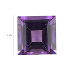 African Amethyst Square Gemstone 2.57 Ct.