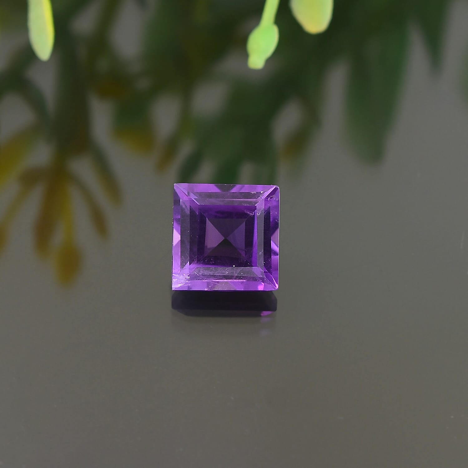 1.28 Ct. African Amethyst Loose Gemstone in Square Shape 8063631 2