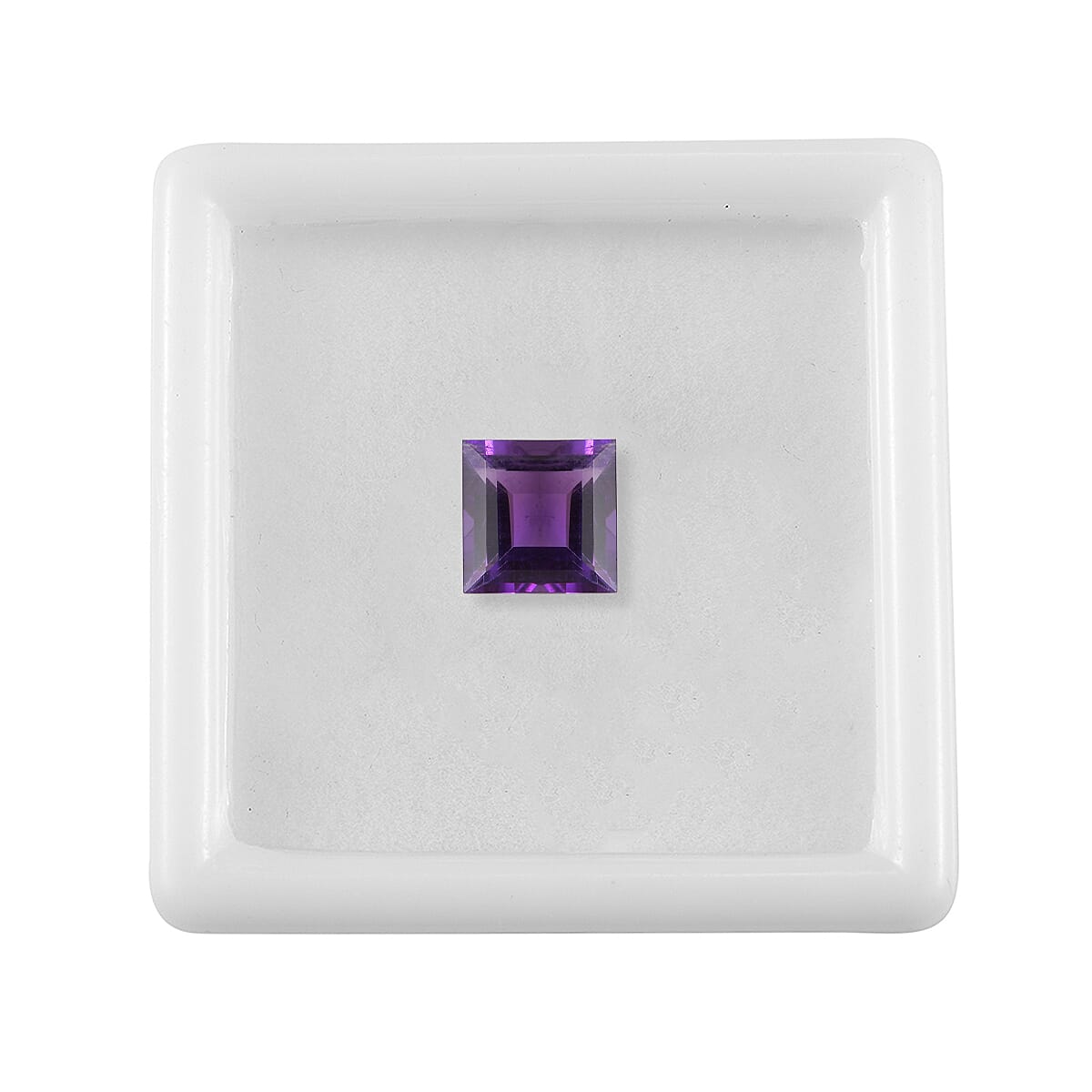 1.28 Ct. African Amethyst Loose Gemstone in Square Shape 8063631 4