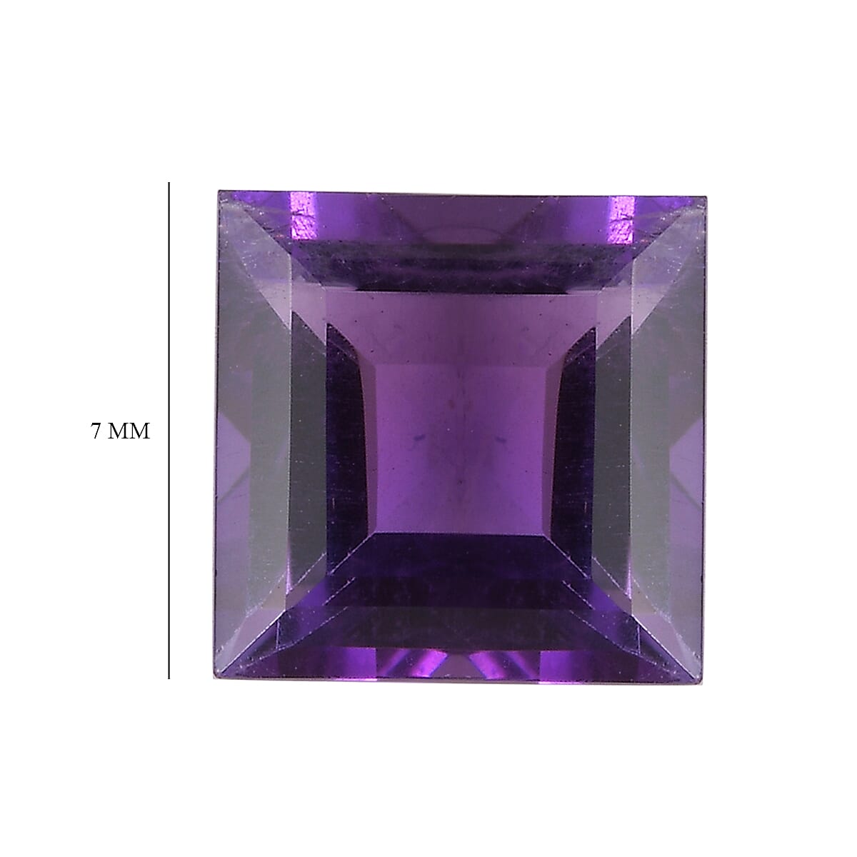1.28 Ct. African Amethyst Loose Gemstone in Square Shape 8063631 5